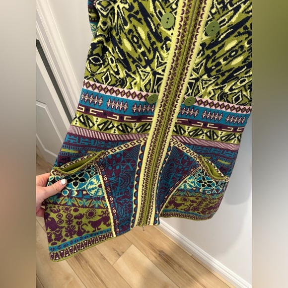 LIKE NEW- KOOI KNITWEAR - 100% cotton Zip Up Sweater - Picture 2 of 12